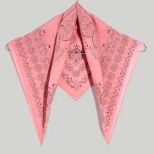 NWT Madewell x BCRF Bandana Pink overdyed organic cotton